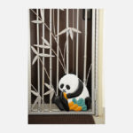 Panda Silver Wrought Iron HDB Gate