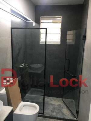 BlackFrame-Glass-Straight-Showerscreen