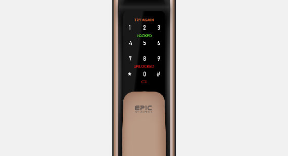 EPIC 5G Push Pull Digital Lock (7 in 1)