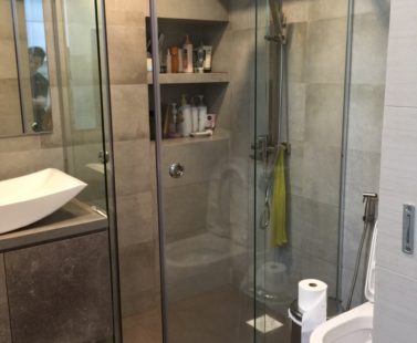 Buy wall to wall glass shower screen - My Digital Lock Singapore Showroom. Call 9067 7990