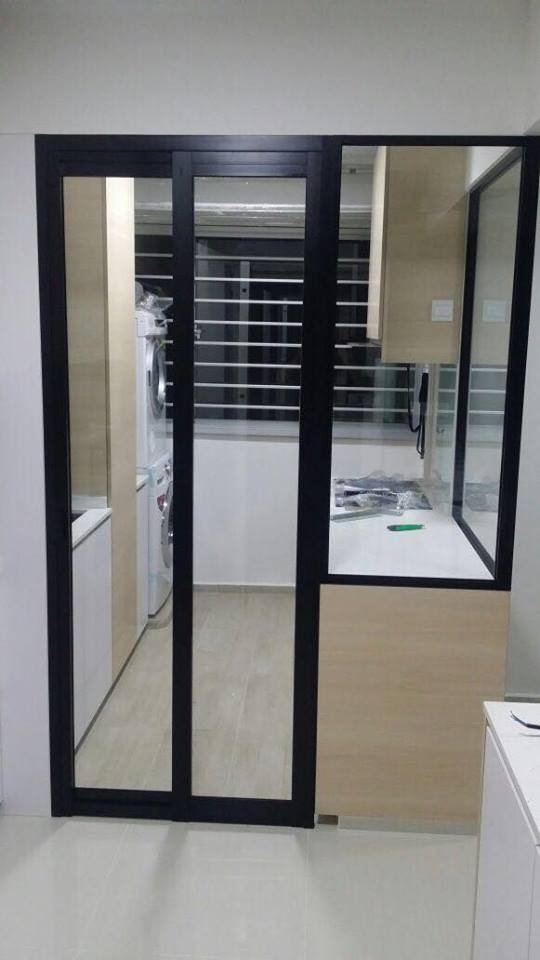 HDB Toilet Door | Slide and Swing PVC Door