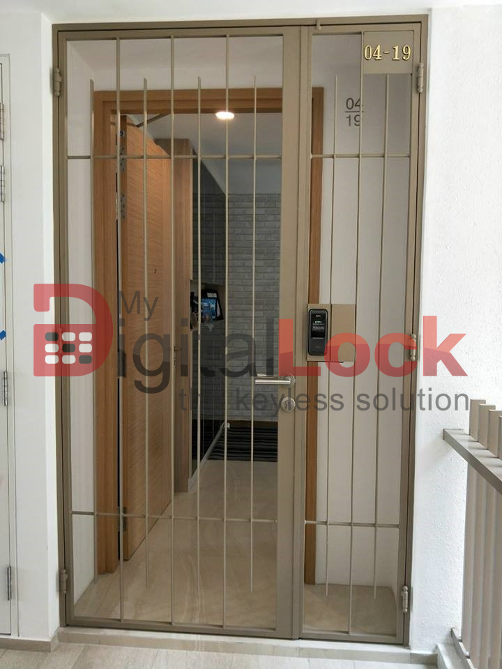 Buy Thin Line Pattern - HDB Gate @ My Digital Lock. Call 9067 7990