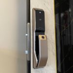 Keywe 360 Smartphone Push Pull Digital Lock (Satin Gold)