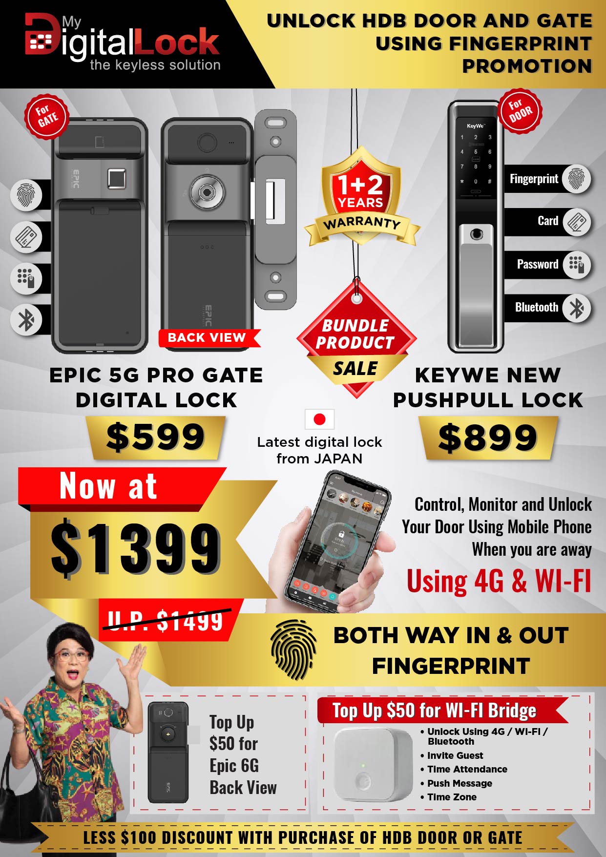 EPIC-5-PRO-Gate-Digital-Lock-and-KeyWe-Black-Push-Pull-Door-Lock-Promotion-2020