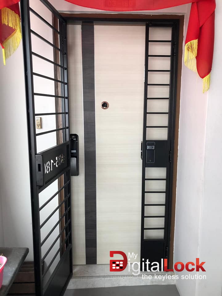 Veneer Solid HDB Main Door Single Leaf 3×7 Feet`