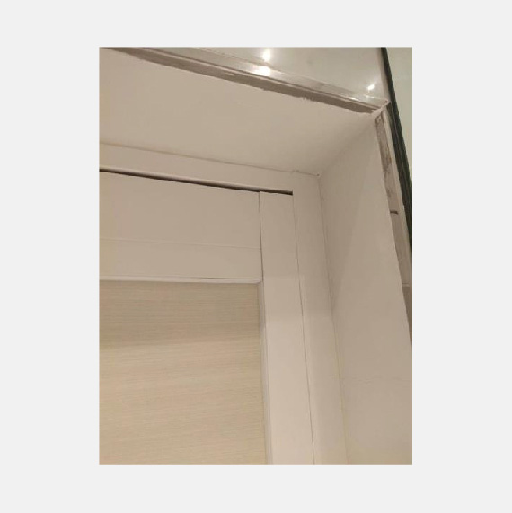 HDB Toilet Door | Free White and Grey Frame