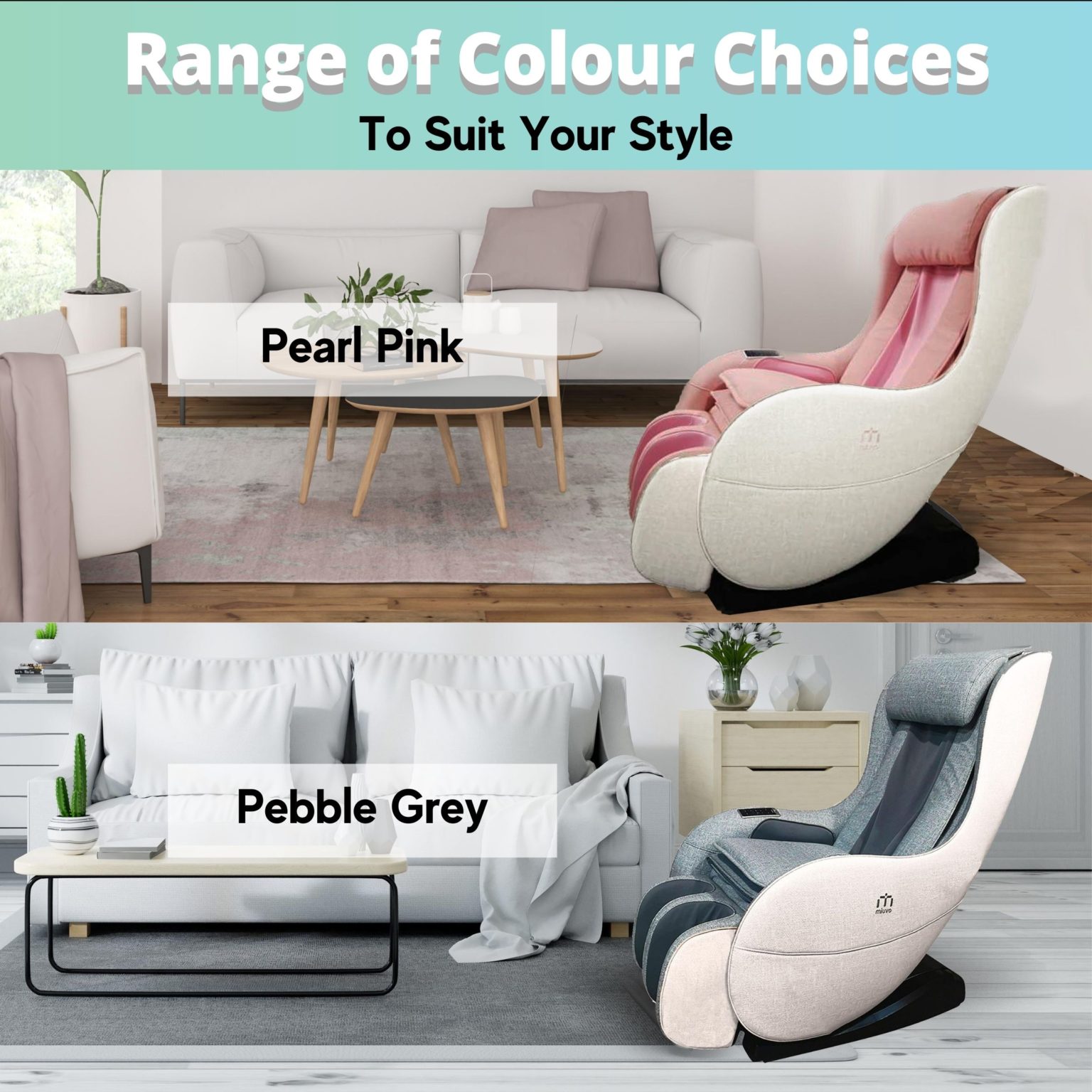 MiuDelight V2 Massage Chair Pearl Pink My Digital Lock