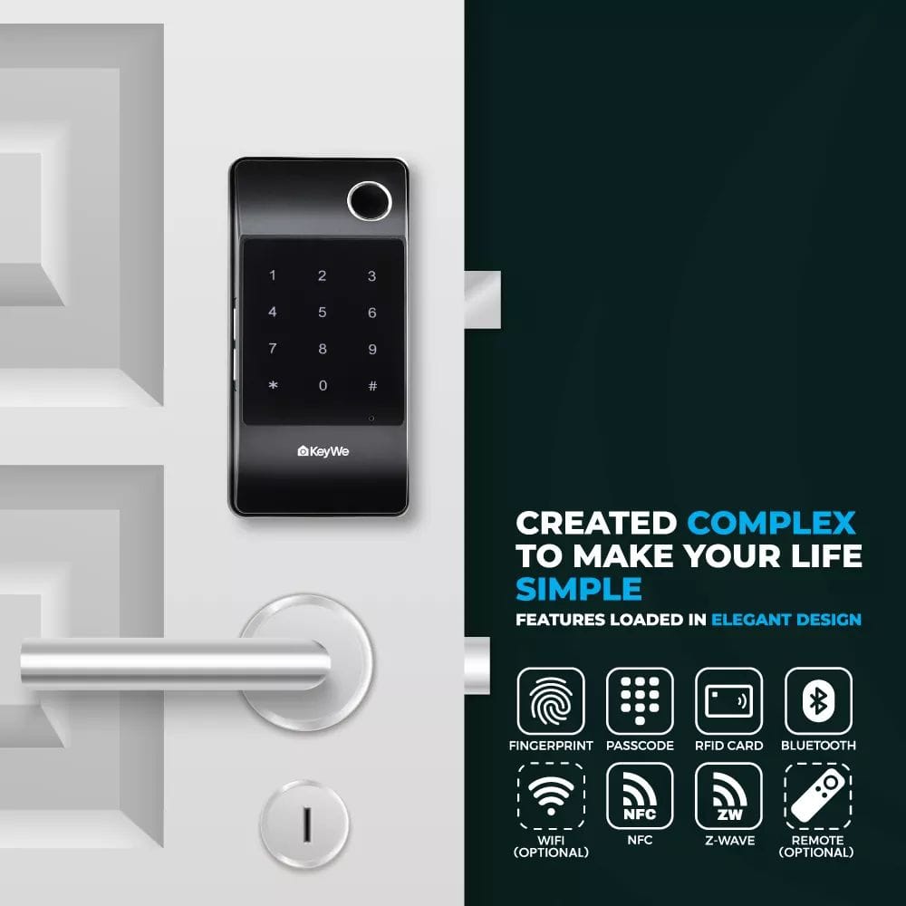 KeyWe Push Pull Door Lock-12