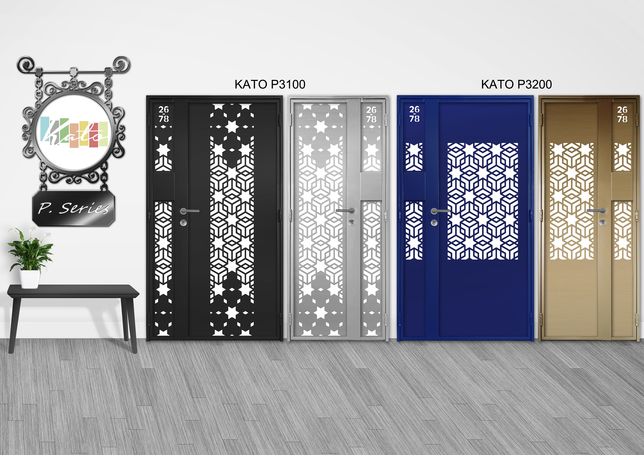 Digital Lock Door | 2021 New Kato Laser Cut Design (Latest Trend)
