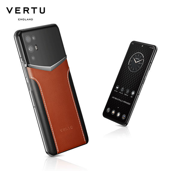 VERTU 5G Luxurious Smartphone (GENTLEMEN SERIES) – Black & Brown Calf Leather