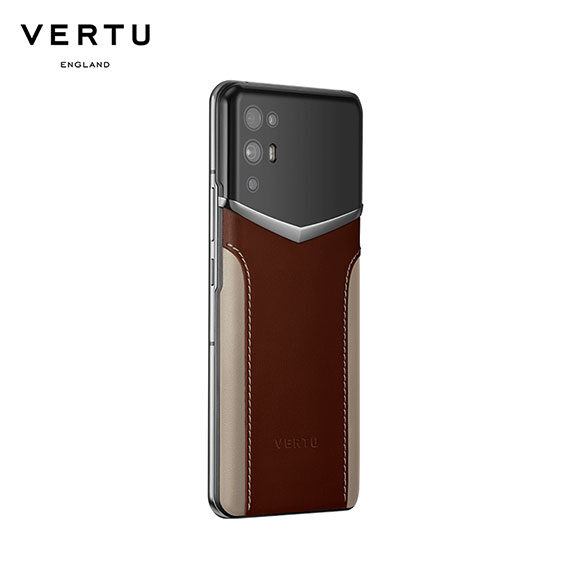VERTU 5G Luxurious Smartphone (GENTLEMEN SERIES) – White & Brown 3