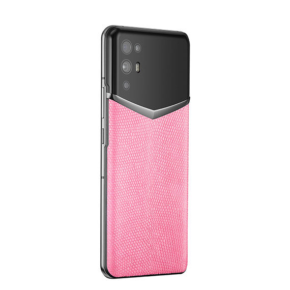 VERTU 5G Luxurious Smartphone (RARITIES SERIES) – Peach Pink Lizard BES Fee 1