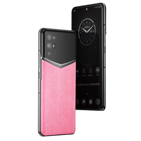 VERTU 5G Luxurious Smartphone (RARITIES SERIES) – Peach Pink Lizard BES Fee 2