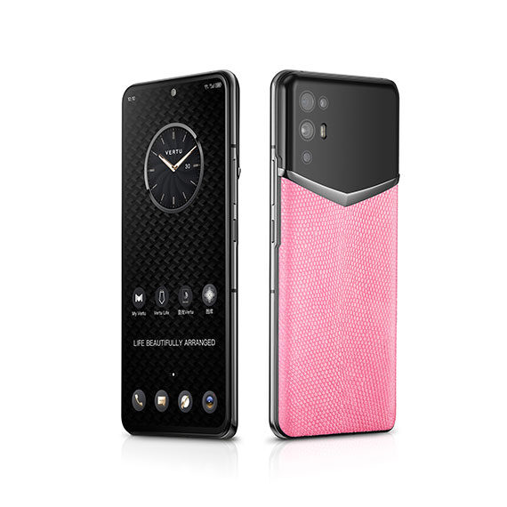 VERTU 5G Luxurious Smartphone (RARITIES SERIES) – Peach Pink Lizard BES Fee 4