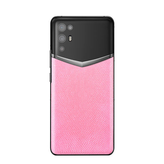 VERTU 5G Luxurious Smartphone (RARITIES SERIES) – Peach Pink Lizard BES Fee