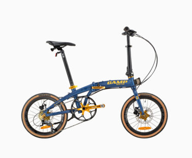 CAMP-GOLD-Mini-MATT-BLUE-foldable-bicycle