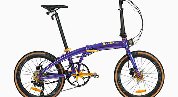 CAMP-GOLD-Sport-METALLIC-PURPLE-foldable-bicycle-with-speedometer