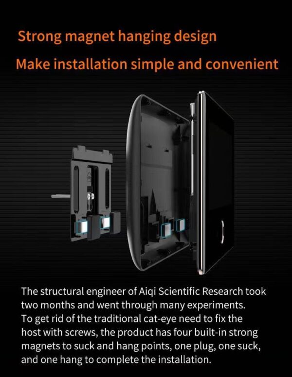 Basi TS 710 6800-0070 Digital Dörrkikare Med TFT-display 8,2 Cm 3,2 Tum