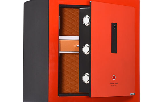 Nikawa Lucky Red Premium Safe with Leather Interior