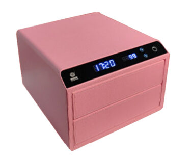 NIKAWA Feramo Leather Smart Safe box- Sakura Pink