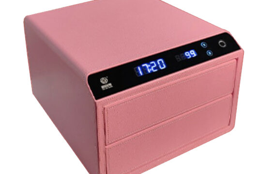 NIKAWA Feramo Leather Smart Safe box- Sakura Pink