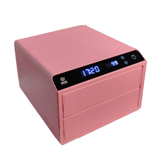 NIKAWA Feramo Leather Smart Safe box- Sakura Pink