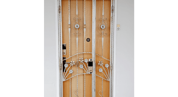 3×7 Feet Wrought Iron HDB Gate