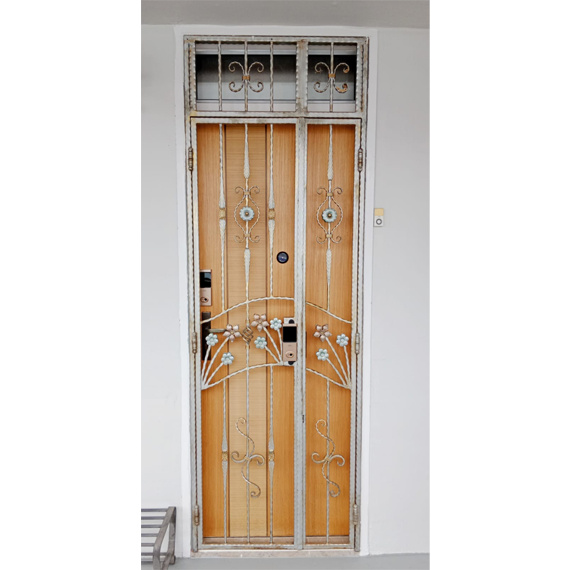 3×7 Feet Wrought Iron HDB Gate