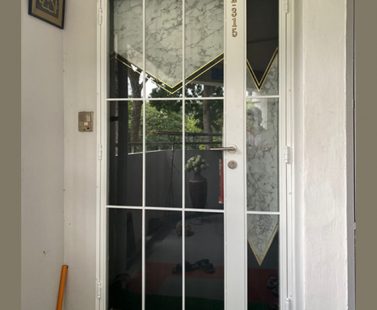 Designer HDB Glass Gate 4x7 Feet