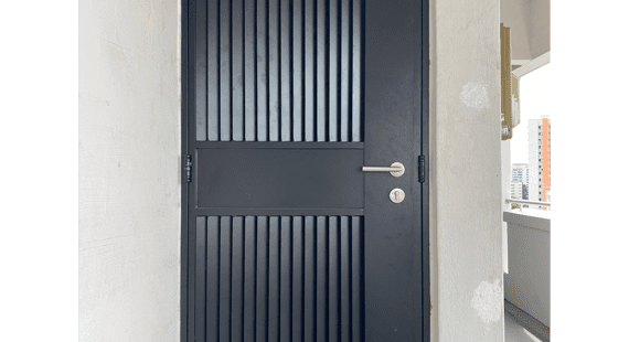 Louver Privacy Mild Steel Gate 3x7 feet