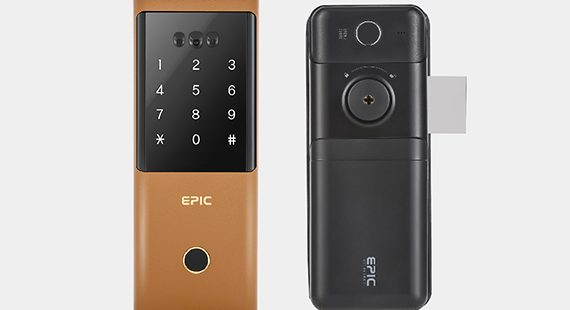 EPIC 8G Face Recognition Nara Sika Brown Leather Smartphone Digital Lock