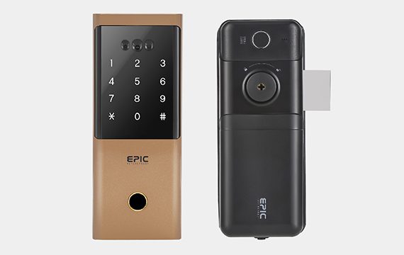 EPIC 8G Face Recognition Sapporo Gold Leather Smartphone Digital Lock