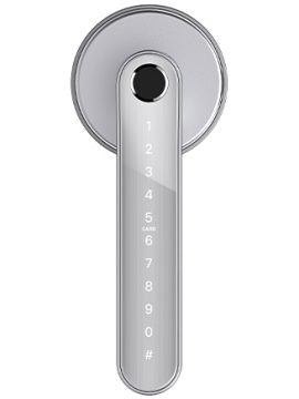 HDB-Fingerprint-Bedroom-Digital-Lock-in-Lever-Handle-Silver-4-in-1