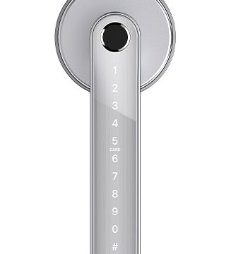 HDB-Fingerprint-Bedroom-Digital-Lock-in-Lever-Handle-Silver-4-in-1