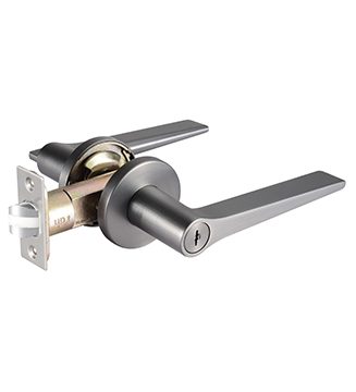 Lacasa 8321 Metallic Gun Grey Designer Bedroom Lever Lock