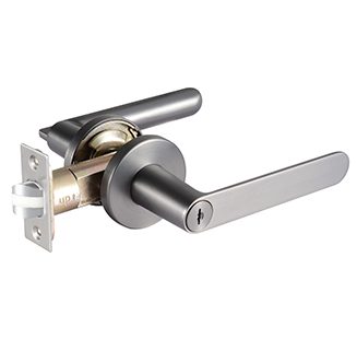 Lacasa 8331 Metallic Gun Grey Designer Bedroom Lever Lock