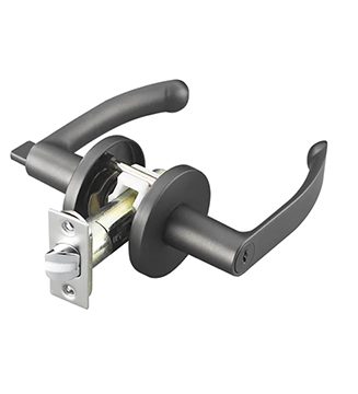 Lacasa 8341 Metallic Gun Grey Designer Bedroom Lever Lock