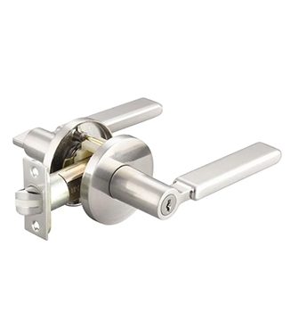 Lacasa 8391 Satin Nickel Designer Bedroom Lever Lock