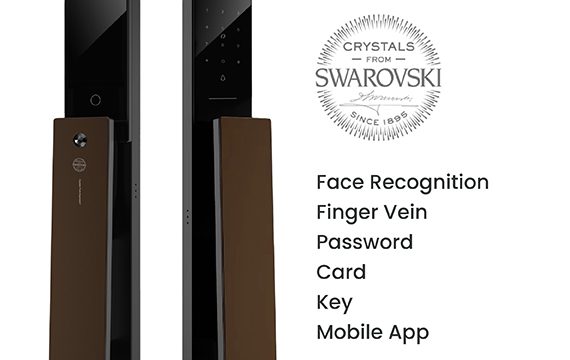 Moorgen T5 Swarovski Crystal Digital Lock (Coffee Brown)