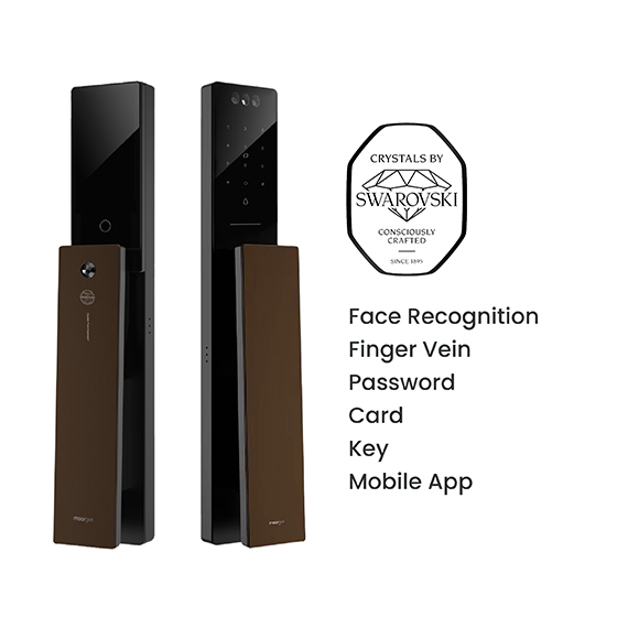 Moorgen-T5-Swarovski-Crystal-Digital-Lock-Coffee-Brown