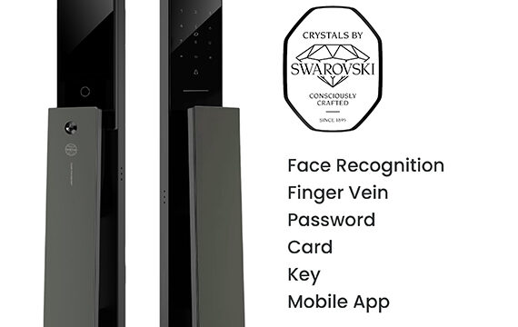 Moorgen-T5-Swarovski-Crystal-Digital-Lock-Metallic-Gun-Grey