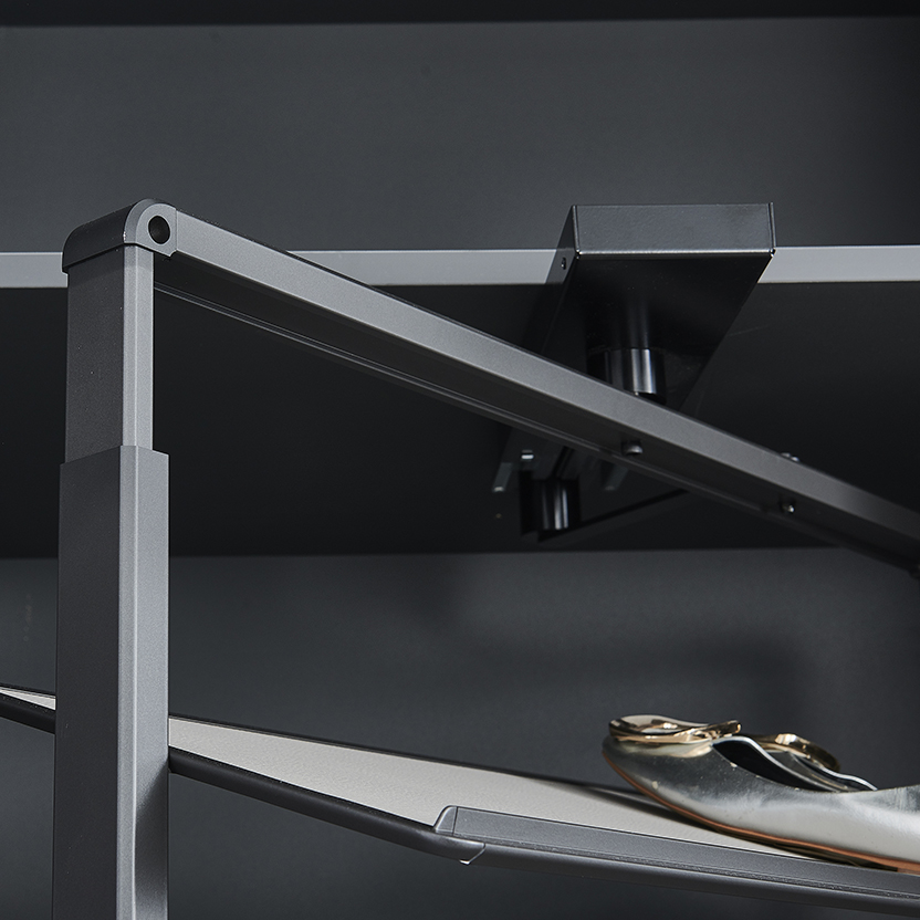 MDL - Lusano Rotating Leather Shoe Rack