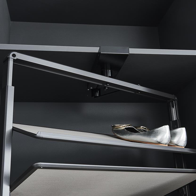 MDL - Lusano Rotating Leather Shoe Rack