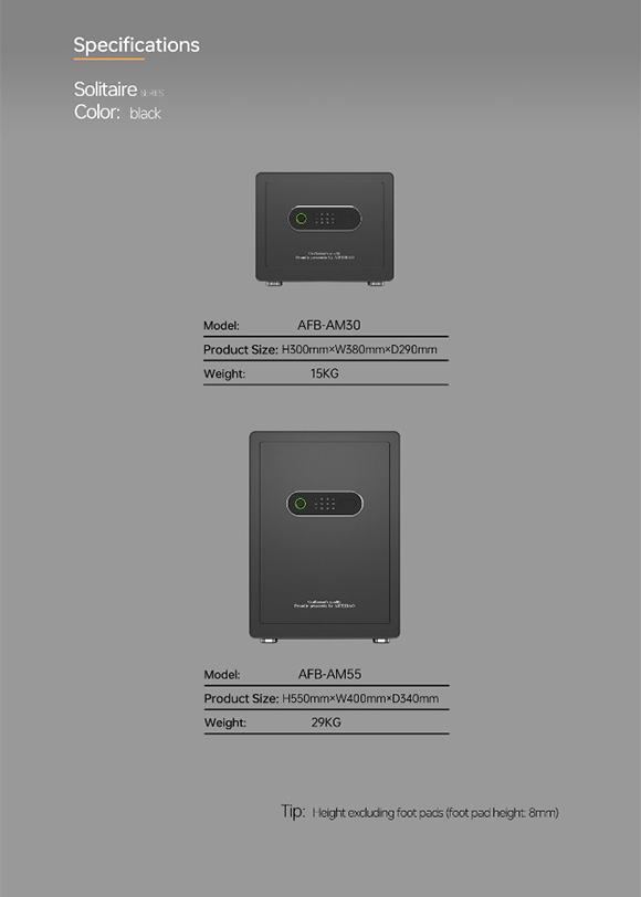 The Solitaire 30 Leather Safe