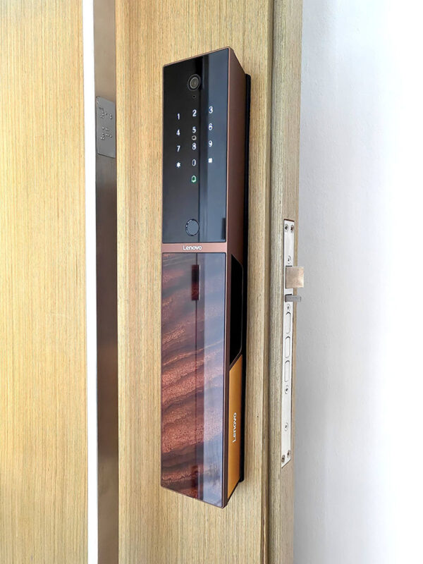 MyDigitalLock - Lenovo F3 Ultra Gate Digital Lock Rosewood-Installation