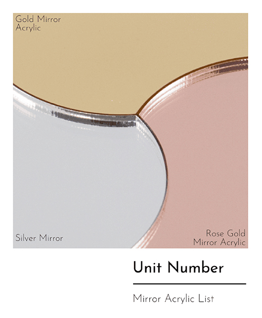 My Digital Lock - Unit Number Mirror Acrylic List My Digital Lock - Unit Number Mirror Acrylic List