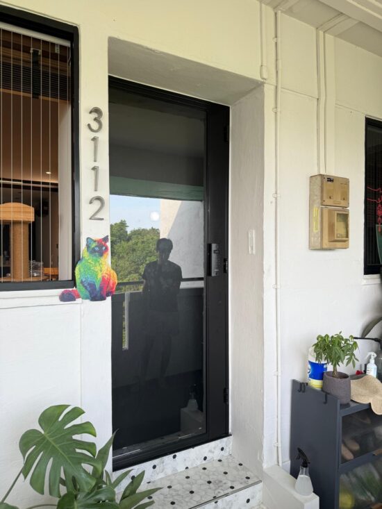 Designer HDB Glass Gate 3×7 Feet - Gallery