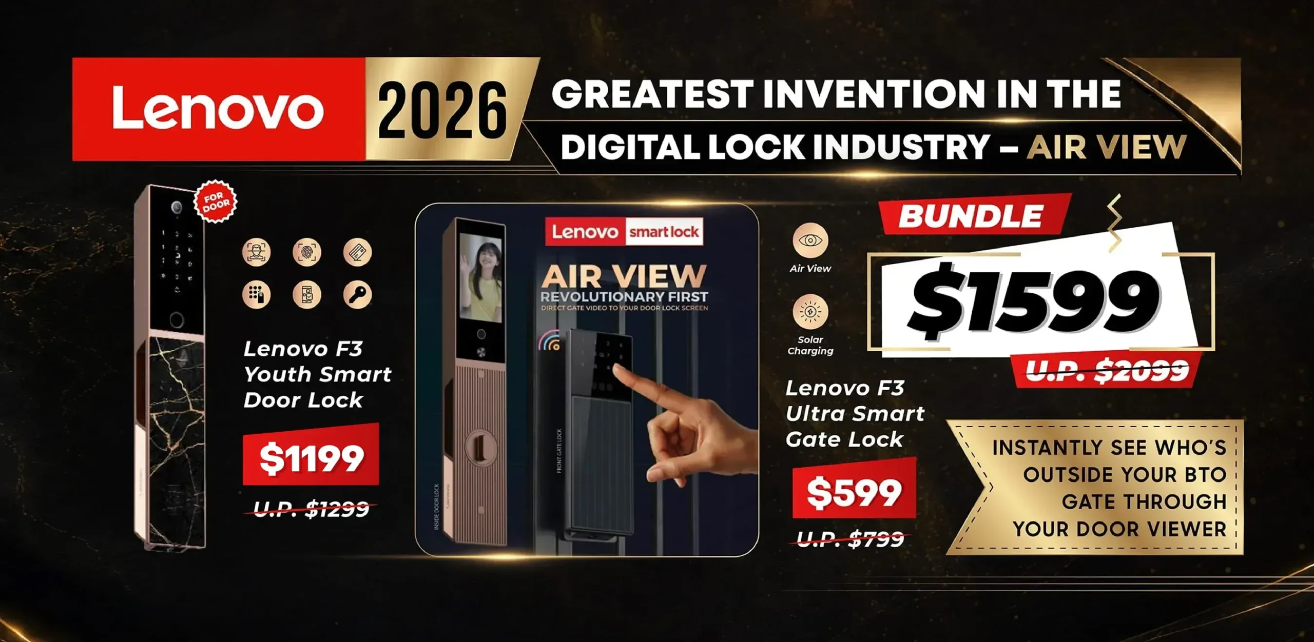 Mydigitallock - Lenovo 2026 Greatest Invention in the Digital Lock Industry Air View