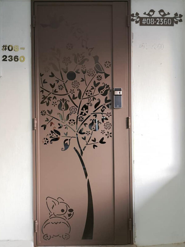MyDigitalLock - Kato 3D Laser Cut Gate 3x7 Feet-Feature MyDigitalLock - Kato 3D Laser Cut Gate 3x7 Feet-Feature