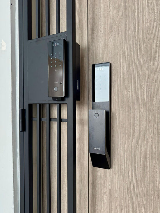 Lusano-Space-X-Digital-Door-Lock-Black-Installation